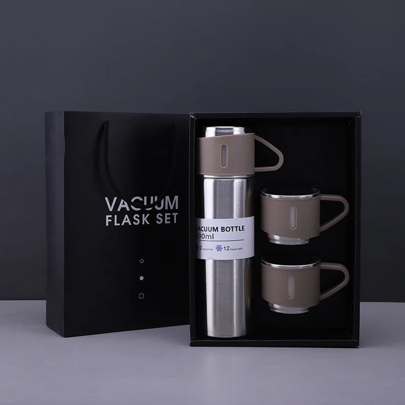 Stainless Steel Double-layer Insulated Cup High-grade Gift Box Set Business Gifts Straight Cup Portable Thermos Bottle